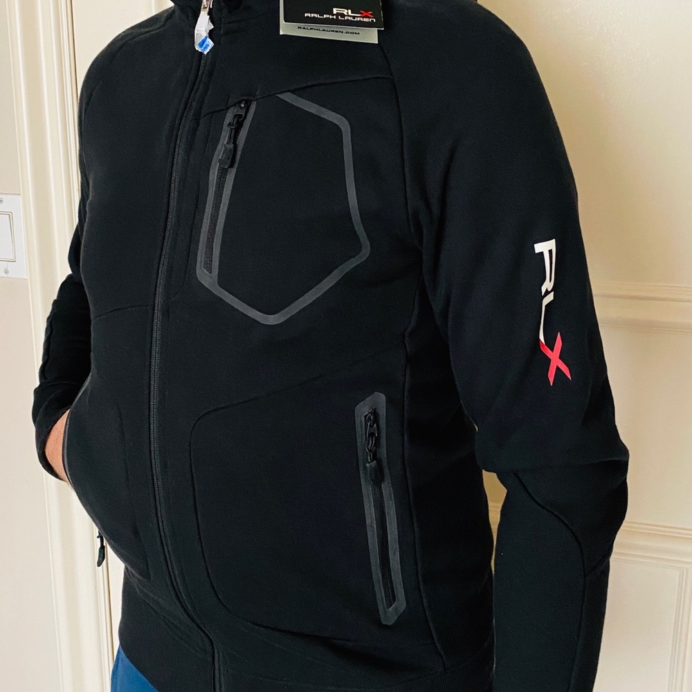 Ralph Lauren RLX collection full zip hoodie, black brand new with tags size S